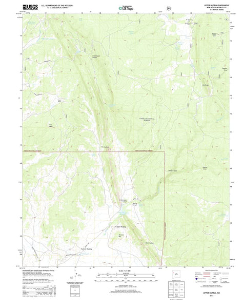 Upper Nutria, New Mexico 2013 (US Topo 7.5'×7.5' Topographic Quadrangle) - Wide World Maps & MORE!