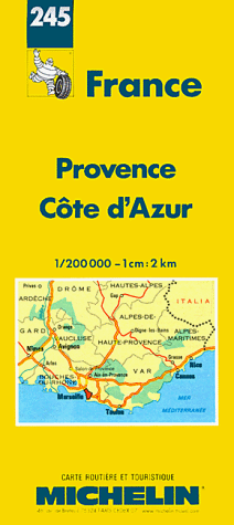 Michelin Provence/Cote d'Azur, France Map No. 245 (Michelin Maps & Atlases) - Wide World Maps & MORE! - Book - Wide World Maps & MORE! - Wide World Maps & MORE!