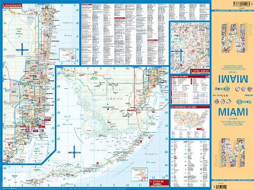 Laminated Miami Map by Borch (English Edition) - Wide World Maps & MORE! - Book - Borch - Wide World Maps & MORE!