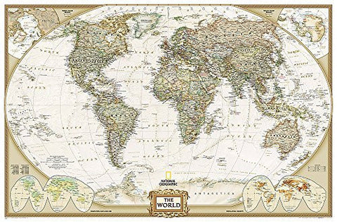 World Executive [Enlarged and Laminated] (National Geographic Reference Map) - Wide World Maps & MORE! - Book - National Geographic - Wide World Maps & MORE!