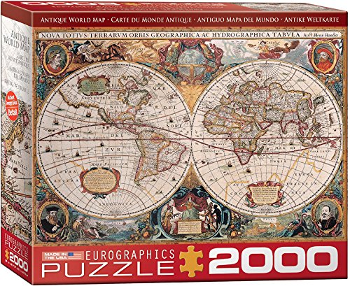 EuroGraphics Antique Map of The World Jigsaw Puzzle (2000-Piece) - Wide World Maps & MORE! - Toy - EuroGraphics - Wide World Maps & MORE!