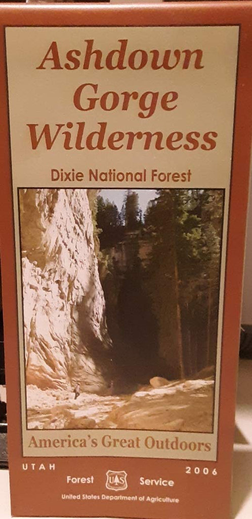 Ashdown Gorge Wilderness Map, Dixie National Forest - Wide World Maps & MORE! - Book - Wide World Maps & MORE! - Wide World Maps & MORE!