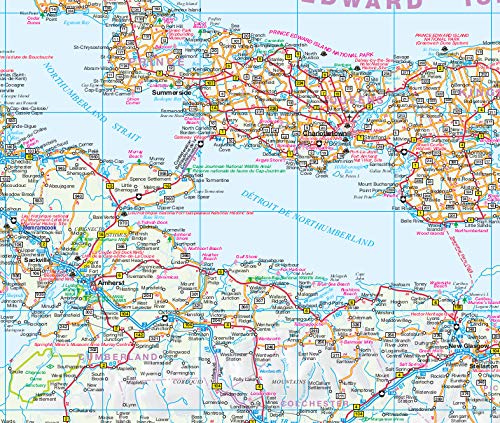 Atlantic Canada Road Map - Wide World Maps & MORE!