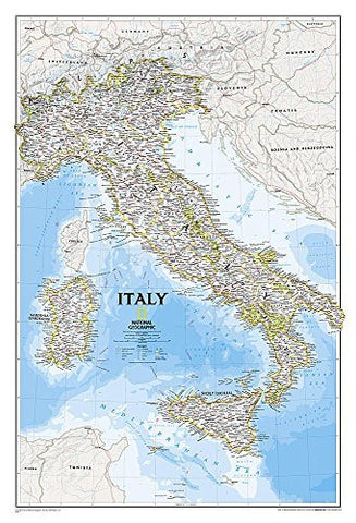 Italy Classic [Tubed] (National Geographic Reference Map) - Wide World Maps & MORE! - Map - National Geographic - Wide World Maps & MORE!