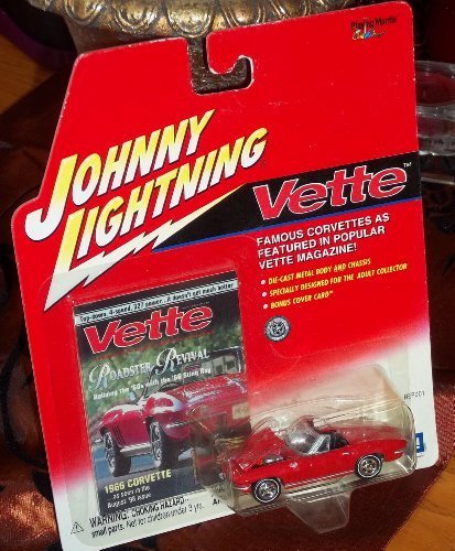 Johnny Lightning - VETTE 1966 Sting Ray "Red" Corvette - Wide World Maps & MORE! - Toy - Wide World Maps & MORE! - Wide World Maps & MORE!