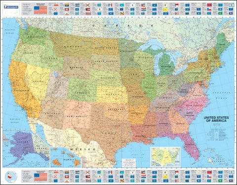Michelin Map USA Political  15761  (Laminated, Rolled) (Maps/Wall (Michelin)) - Wide World Maps & MORE! - Book - Wide World Maps & MORE! - Wide World Maps & MORE!