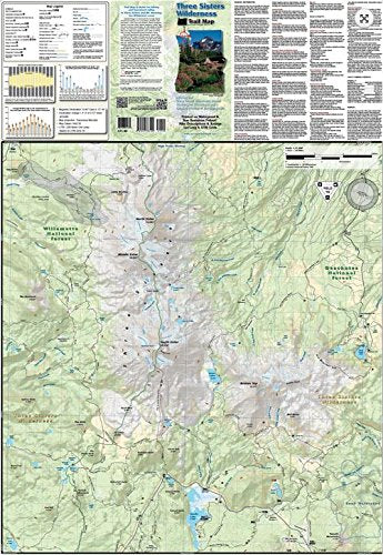 Three Sisters Wilderness Trail Map - Wide World Maps & MORE!