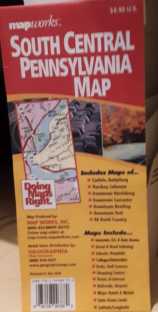 South Central Pennsylvania: Featuring Maps of Carlisle, Gettysburg, Hershey, Lebanon ... Pa Dutch Country, Maps Include ... State Game Lands - Wide World Maps & MORE! - Book - Wide World Maps & MORE! - Wide World Maps & MORE!