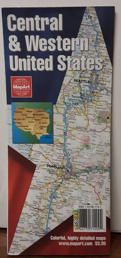 Central and Western Us Map - Wide World Maps & MORE! - Book - Wide World Maps & MORE! - Wide World Maps & MORE!