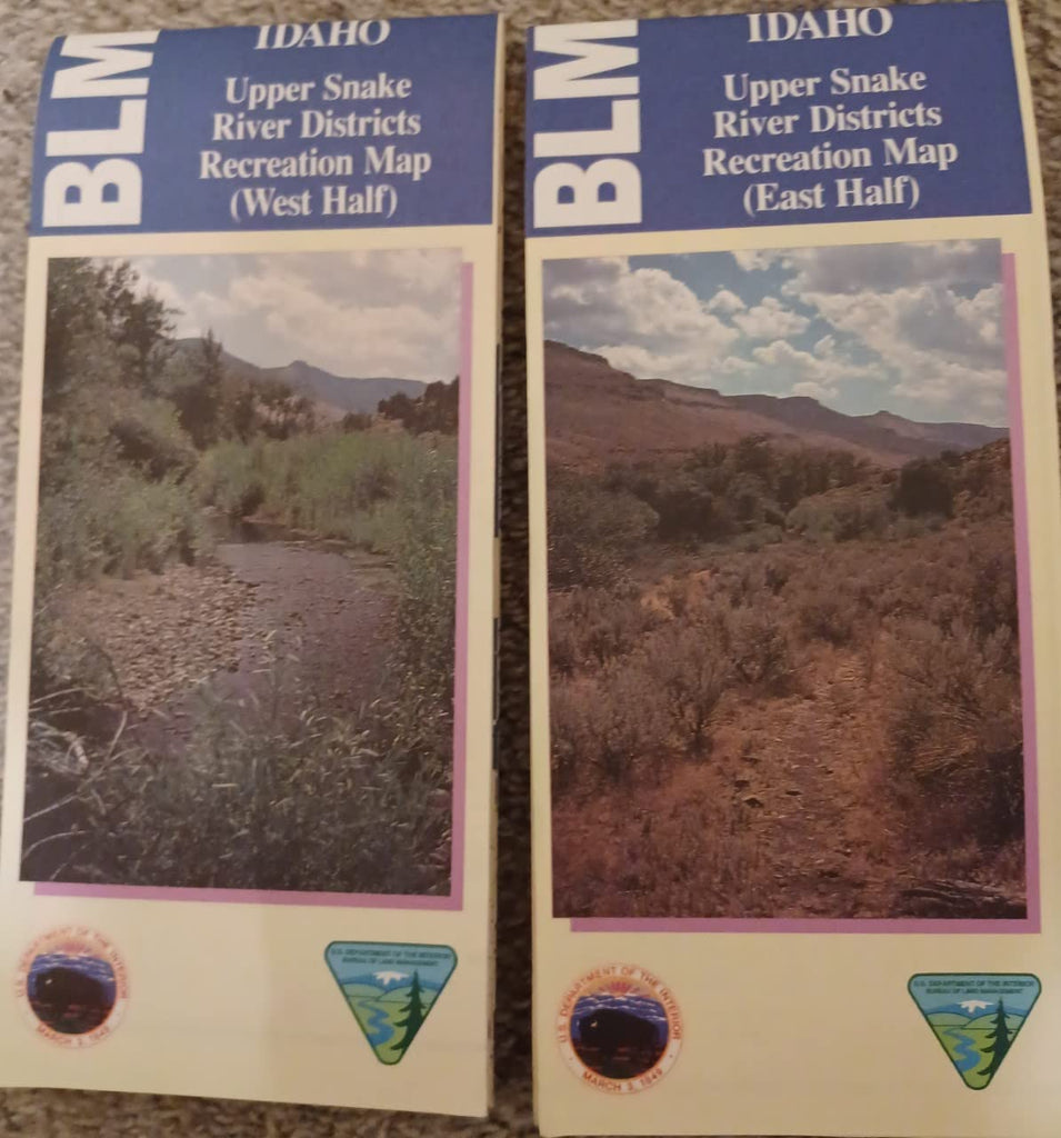 Upper Snake River Idaho Recreation Two-map set (east and west) [Map] Staff - Wide World Maps & MORE!