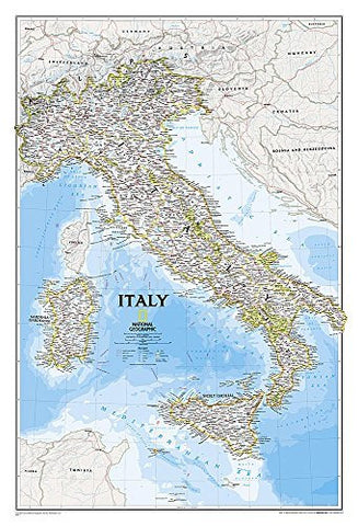 Italy Classic [Laminated] (National Geographic Reference Map) - Wide World Maps & MORE! - Map - National Geographic - Wide World Maps & MORE!