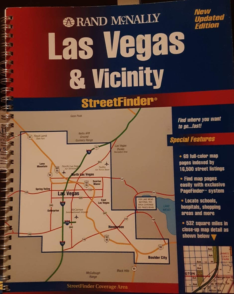 Rand McNally Las Vegas & Vicinity: Streetfinder (Streetfinder Atlas) - Wide World Maps & MORE! - Book - Wide World Maps & MORE! - Wide World Maps & MORE!