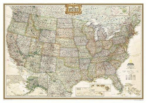 2004 United States Executive - Laminated Map by National Geographic - Wide World Maps & MORE! - Map - National Geographic Maps - Wide World Maps & MORE!