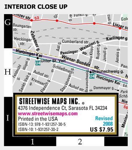 Streetwise Vienna City Center Street Map Streetwise Maps - Wide World Maps & MORE!
