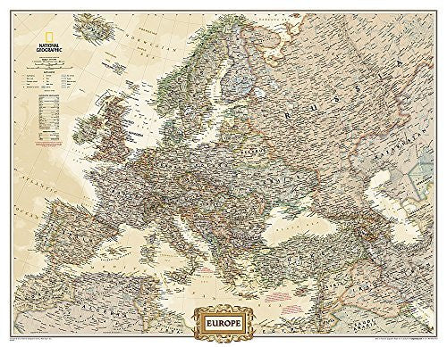 Europe Executive [Enlarged and Tubed] (National Geographic Reference Map) - Wide World Maps & MORE! - Book - National Geographic - Wide World Maps & MORE!