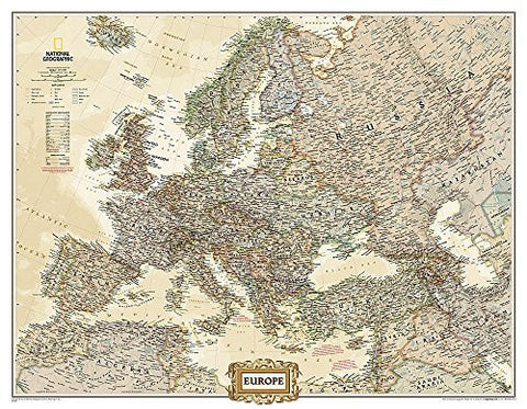 Europe Executive [Enlarged and Tubed] (National Geographic Reference Map) - Wide World Maps & MORE! - Book - National Geographic - Wide World Maps & MORE!