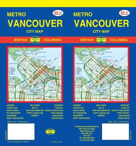 Metro Vancouver City Map (2011 Edition) - Wide World Maps & MORE! - Book - Wide World Maps & MORE! - Wide World Maps & MORE!