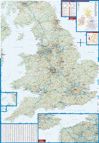 Laminated Great Britain Map by Borch (English Edition) - Wide World Maps & MORE! - Map - Borch - Wide World Maps & MORE!