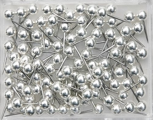 1/8 Inch Silver Map Tacks - Wide World Maps & MORE! - Office Product - Moore - Wide World Maps & MORE!
