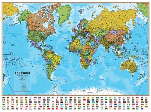 Hemesphere USA & World Blue Wall Maps | Wide World Maps & MORE!