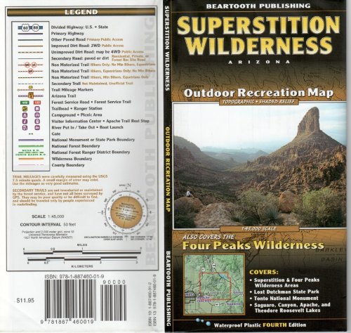 Superstition Wilderness [Collectible - Very Good] - Wide World Maps & MORE! - Map - Beartooth Publishing - Wide World Maps & MORE!