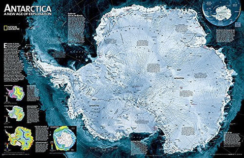 Antarctica Satellite [Tubed] (National Geographic Reference Map) - Wide World Maps & MORE! - Book - National Geographic - Wide World Maps & MORE!