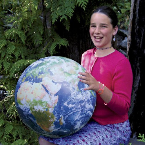 Inflatable Globe Earth Ball - Wide World Maps & MORE! - Toy - ComputerGear - Wide World Maps & MORE!