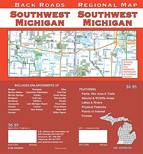 Southwest Michigan - Regional Map - Wide World Maps & MORE! - Book - Wide World Maps & MORE! - Wide World Maps & MORE!