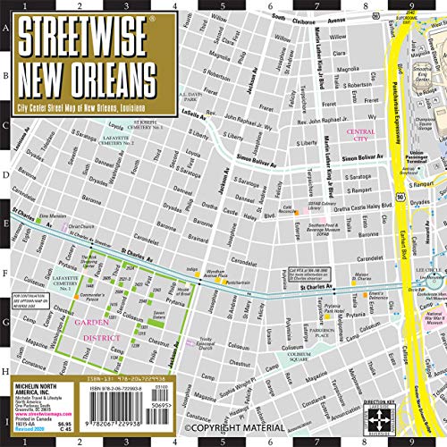 Streetwise New Orleans Map - Laminated City Center Street Map of New Orleans, Louisiana (Michelin Streetwise Maps) - Wide World Maps & MORE!