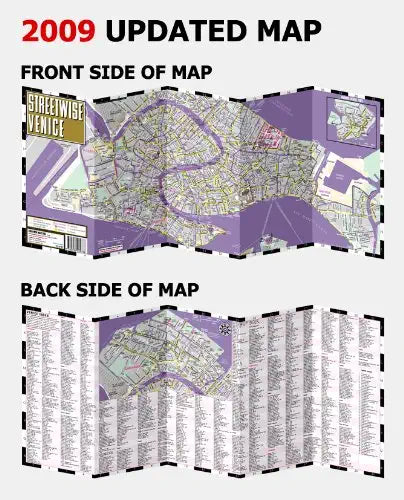 2009 Streetwise Venice Map - Laminated City Center Street Map of Venice, Italy [Archival Copy] - Wide World Maps & MORE!