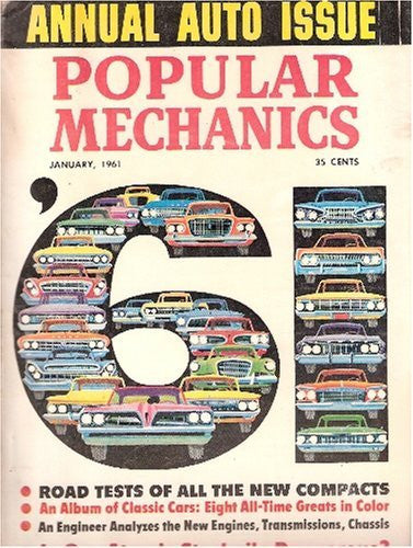 Popular Mechanics January 1961 (Annual Auto Issue, Volume 115 Number1) - Wide World Maps & MORE! - Book - Wide World Maps & MORE! - Wide World Maps & MORE!