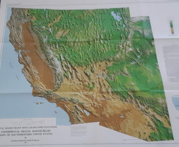 Shaded Relief Maps of Southwestern United States - Wide World Maps & MORE! - Book - Wide World Maps & MORE! - Wide World Maps & MORE!