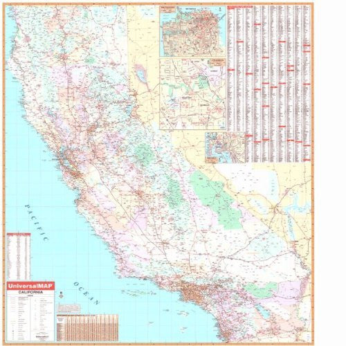 California (State Wall Maps) - Wide World Maps & MORE! - Book - Wide World Maps & MORE! - Wide World Maps & MORE!
