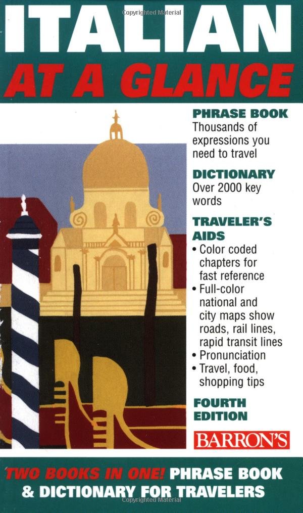 Barron s Italian At A Glance Phrase Book Dictionary For Travelers Barron s italian at a glance phrase book dictionary for travelers