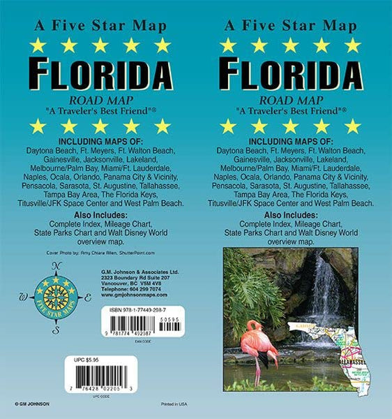 Florida, Florida State Map [Map] Five Star Maps - Wide World Maps & MORE!