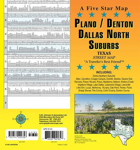 Denton / Plano / McKinney / Dallas North, Texas Street Map [Map] Five Star Maps - Wide World Maps & MORE!