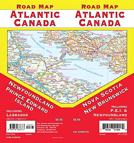 Atlantic Canada Road Map - Wide World Maps & MORE!