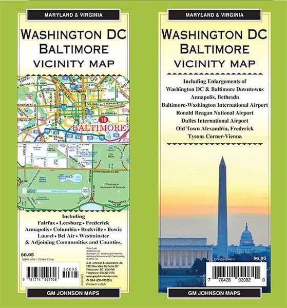 Washington DC / Baltimore & Vicinity, Maryland / Virginia Regional Map - Wide World Maps & MORE!