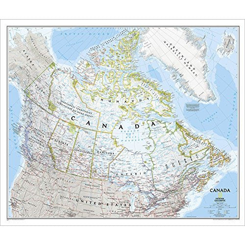 Canada Classic Political Wall Map - Wide World Maps & MORE! - Book - Wide World Maps & MORE! - Wide World Maps & MORE!