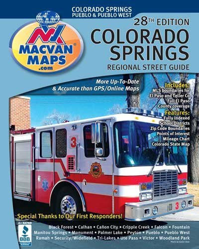 Colorado Springs Regional Street Atlas 28th Edition - Wide World Maps & MORE! - Book - Wide World Maps & MORE! - Wide World Maps & MORE!