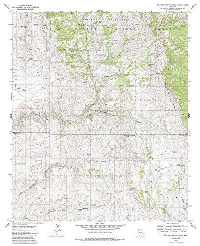 Cherry Spring Peak, Arizona 7.5' - Wide World Maps & MORE! - Book - Wide World Maps & MORE! - Wide World Maps & MORE!