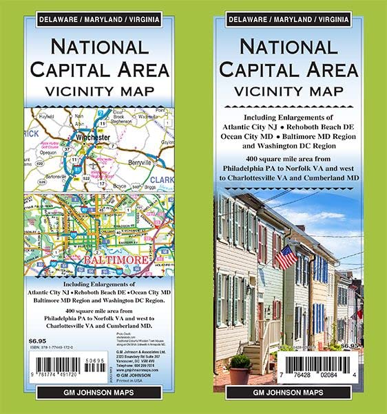 National Capital Area – 400 mile area, Delaware / Maryland / Virginia Regional Map - Wide World Maps & MORE!