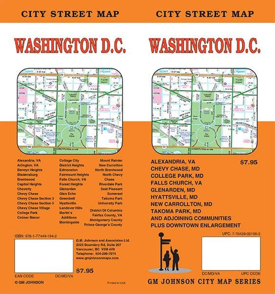 Washington DC, Virginia Street Map [Map] GM Johnson - Wide World Maps & MORE!