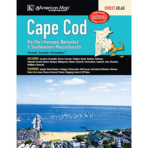 Cape Cod, Martha s Vineyard, Nantucket & Southeastern Massachusetts Street Atlas - Wide World Maps & MORE!