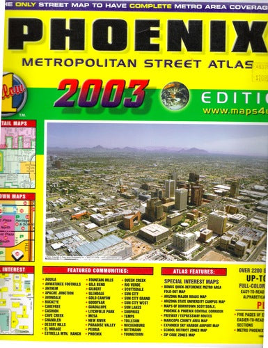 Phoenix Metropolitan Street Atlas - Wide World Maps & MORE! - Book - Wide World Maps & MORE! - Wide World Maps & MORE!