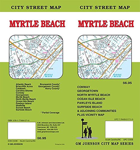 Myrtle Beach, South Carolina / North Carolina Street Map - Wide World Maps & MORE! - Book - Wide World Maps & MORE! - Wide World Maps & MORE!