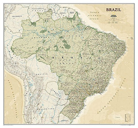 Brazil Executive [Laminated] (National Geographic Reference Map) 41x38. - Wide World Maps & MORE! - Book - Wide World Maps & MORE! - Wide World Maps & MORE!