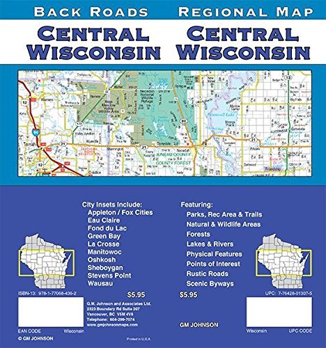 Wisconsin Central, Wisconsin Regional Map by GM Johnson (2015-01-20) [Map] - Wide World Maps & MORE!