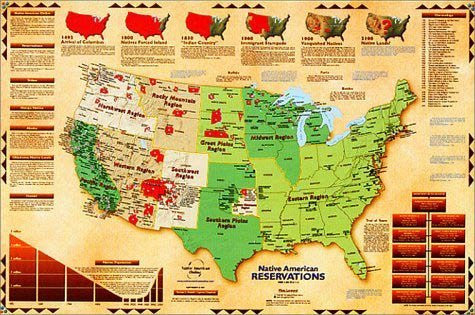 Native Americans Reservations Wall Map - Laminated - Wide World Maps & MORE! - Book - Wide World Maps & MORE! - Wide World Maps & MORE!