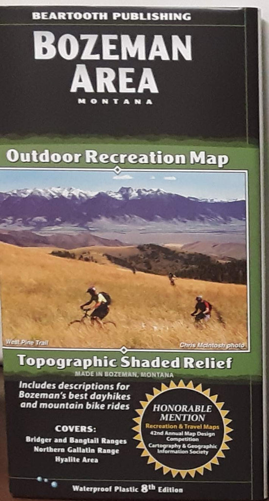 Bozeman Montana Area Outdoor Recreation Map - Topographic Shaded Relief 8th Edition - Wide World Maps & MORE!